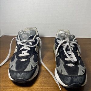 New Balance Black and White Athletic Shoes